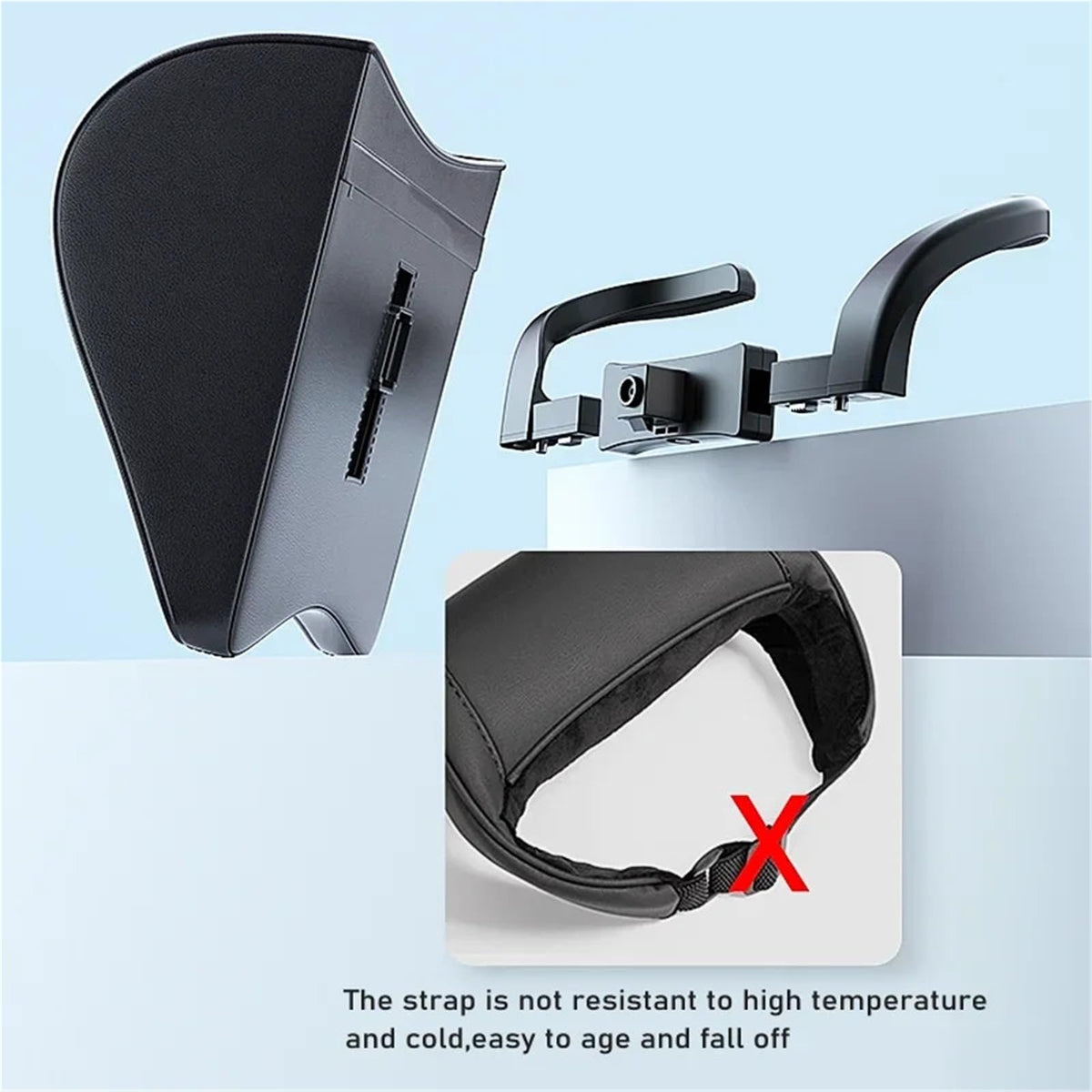 Memory Foam Car Neck Pillow With Leather Finish