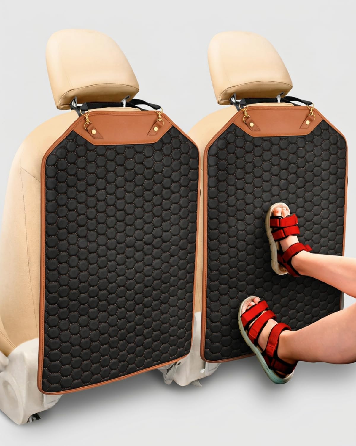 Waterproof Back Seat Kick Mat With Stain Protection