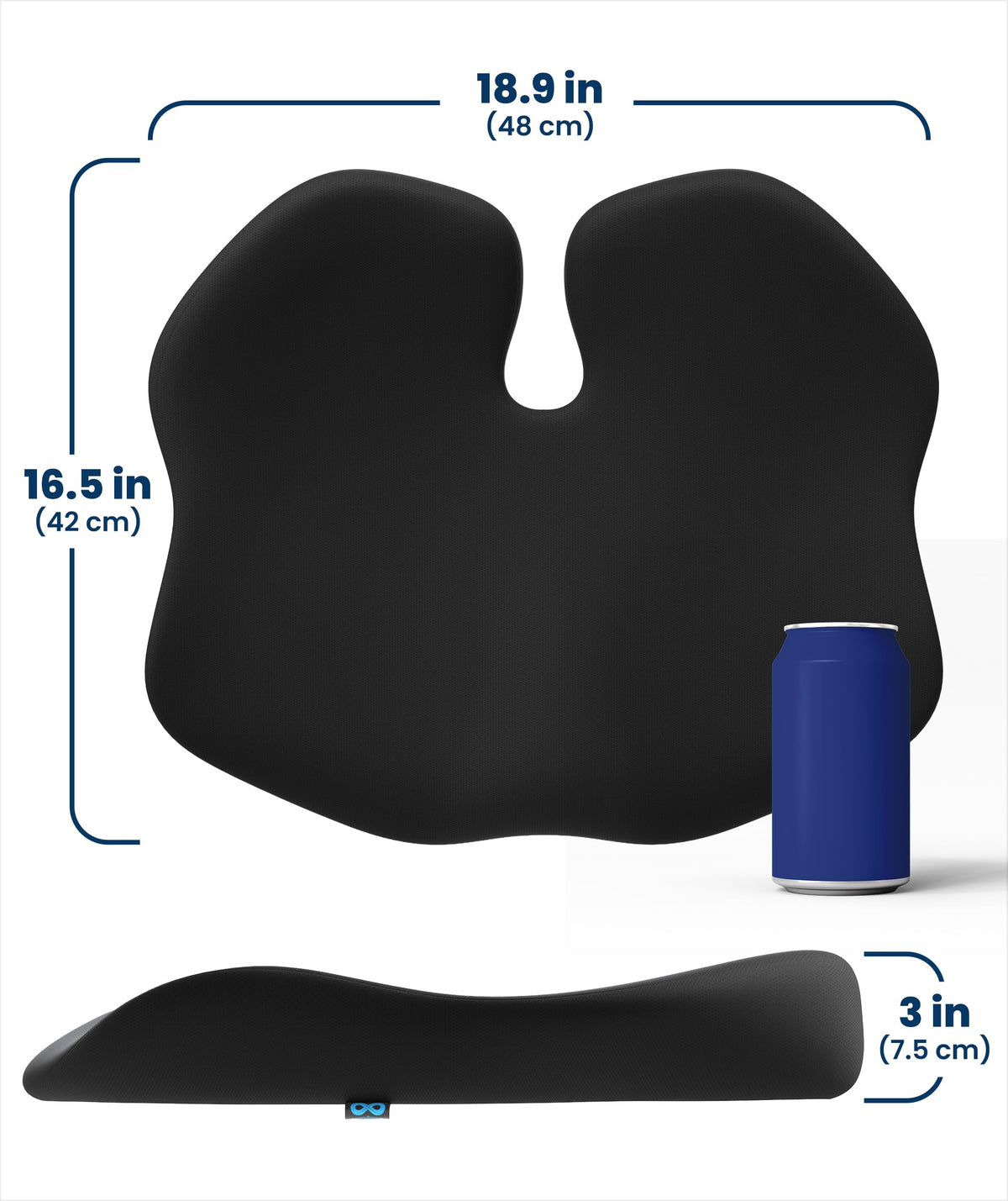 Memory Foam Footrest With Ergonomic Leg Support