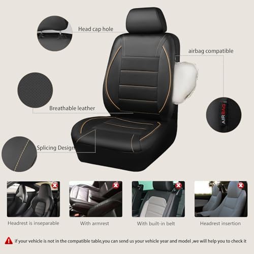 Air Mesh Car Seat Covers With Airbag Compatibility