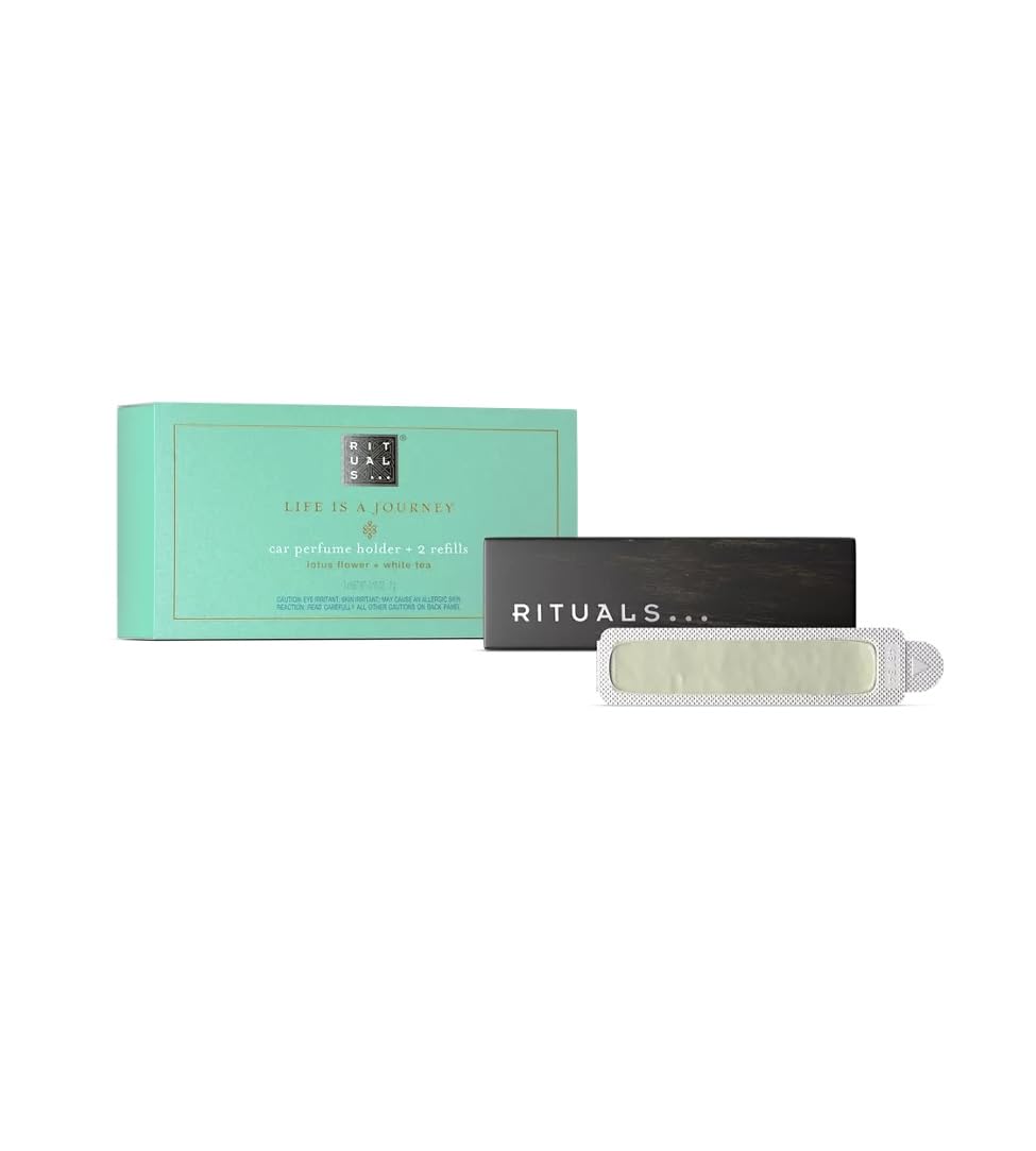 Car Perfume Holder With Lotus & White Tea Refills