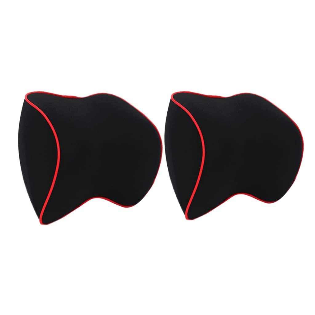 SDREYKUF Breathable Car Headrest Neck Pillow Auto Seat Memory Foam Support Rest Protector Automobiles Interior