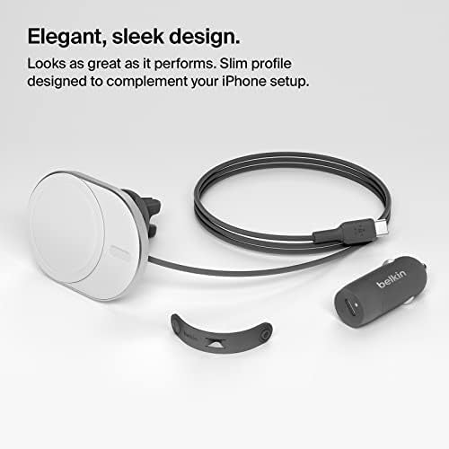 Magnetic Car Charger With 15W Wireless Charging
