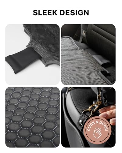 Owleys Set Seat Back Organizer & Car Seat Protector Hexy Waterproof & Non-Slip Protector for Child Car Cushion for Leather and Fabric Seats