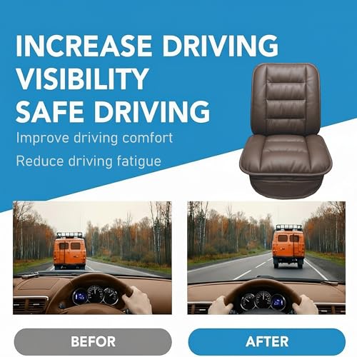 Handmade Leather Car Seat Cushion With Hip Support