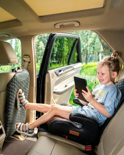 Owleys Set Seat Back Organizer & Car Seat Protector Hexy Waterproof & Non-Slip Protector for Child Car Cushion for Leather and Fabric Seats