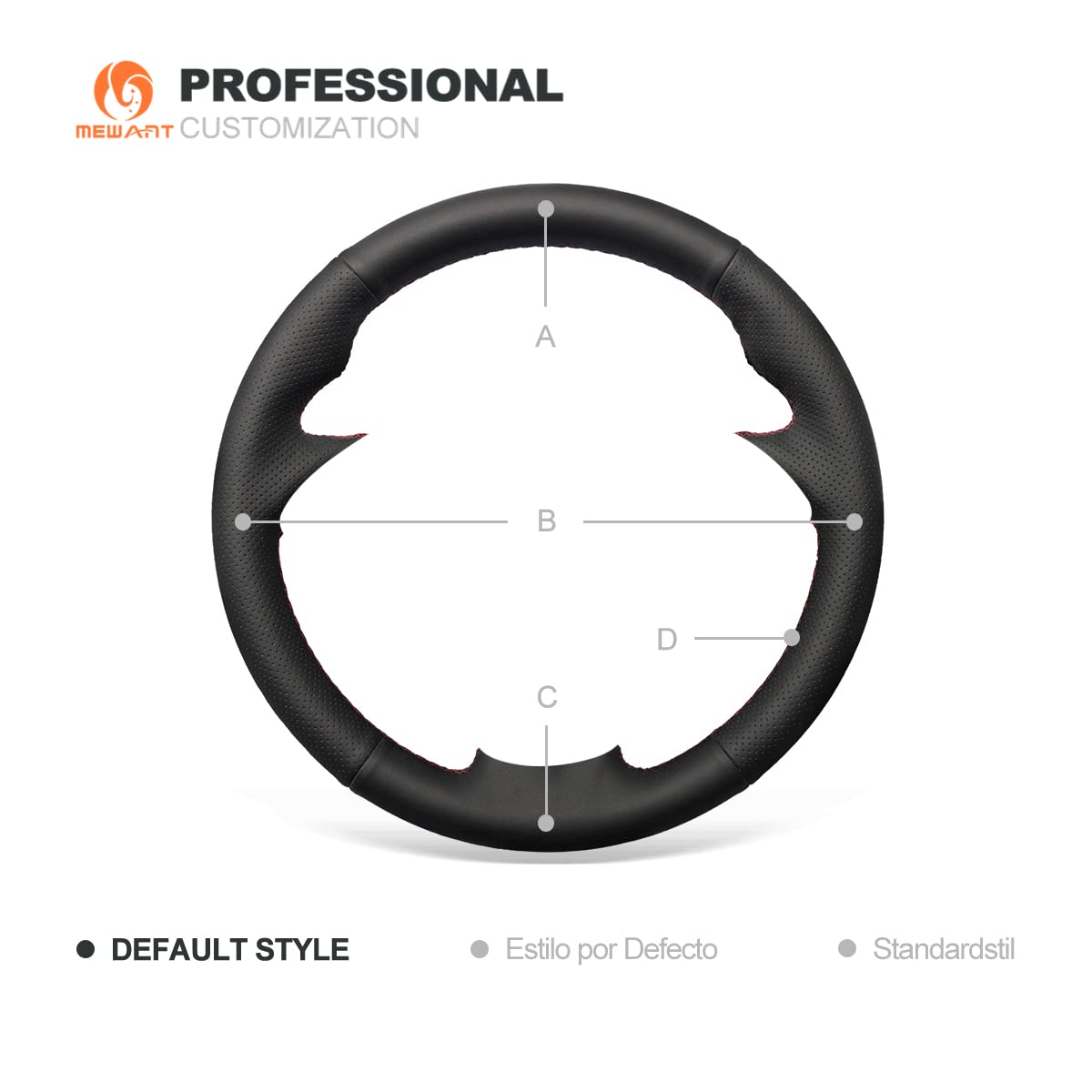 Custom Fit BMW M5 M6 Stitch-On Steering Wheel Cover