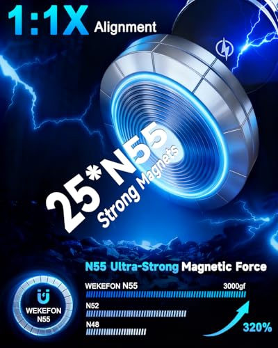 15W Magnetic Car Charger With Vacuum Suction Mount