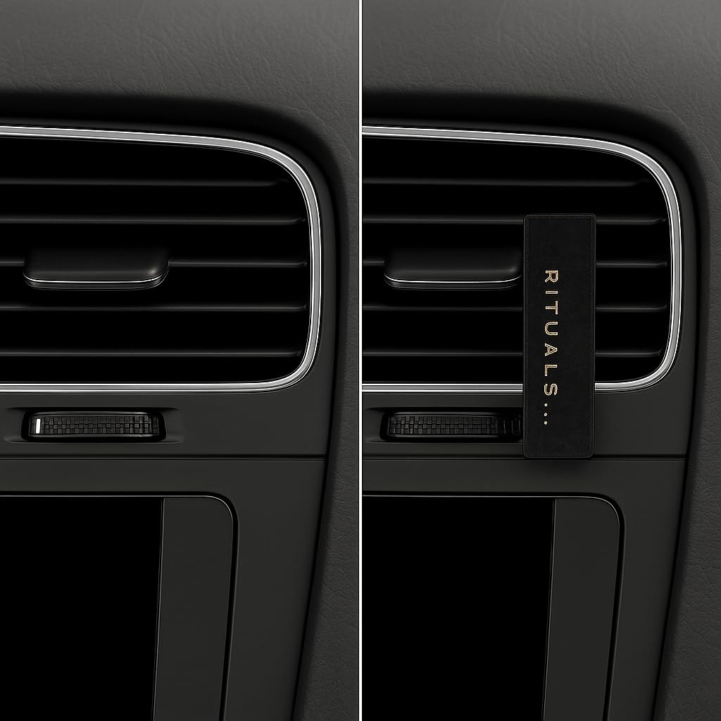 Car Perfume Holder With Lotus & White Tea Refills