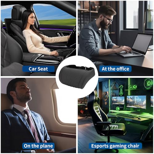 Leather Memory Foam Car Neck Pillow for Driving