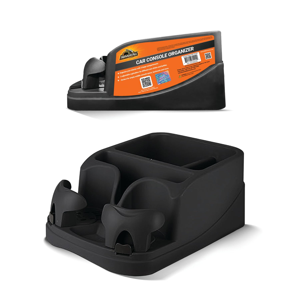 Car Console Organizer With Adjustable Cup Holders