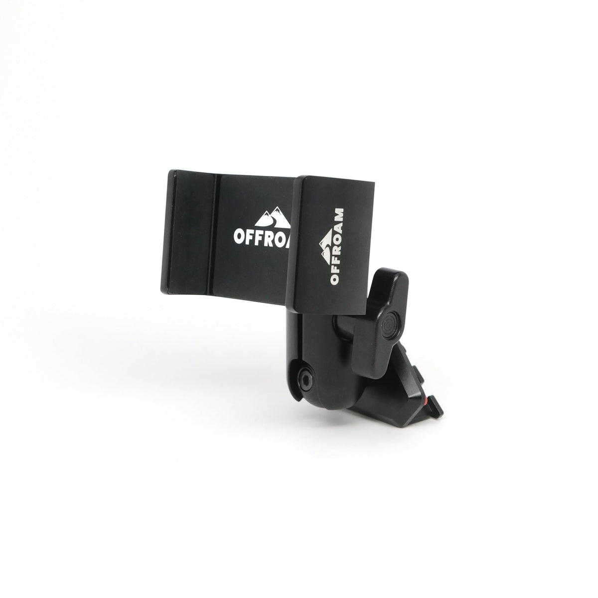 Offroam Phone Mount Made for Toyota Tacoma 2005-2011, CNC-Machined Aluminium, Universal Spring Loaded Holder, 360-Degree Swivel, One-Hand Operation
