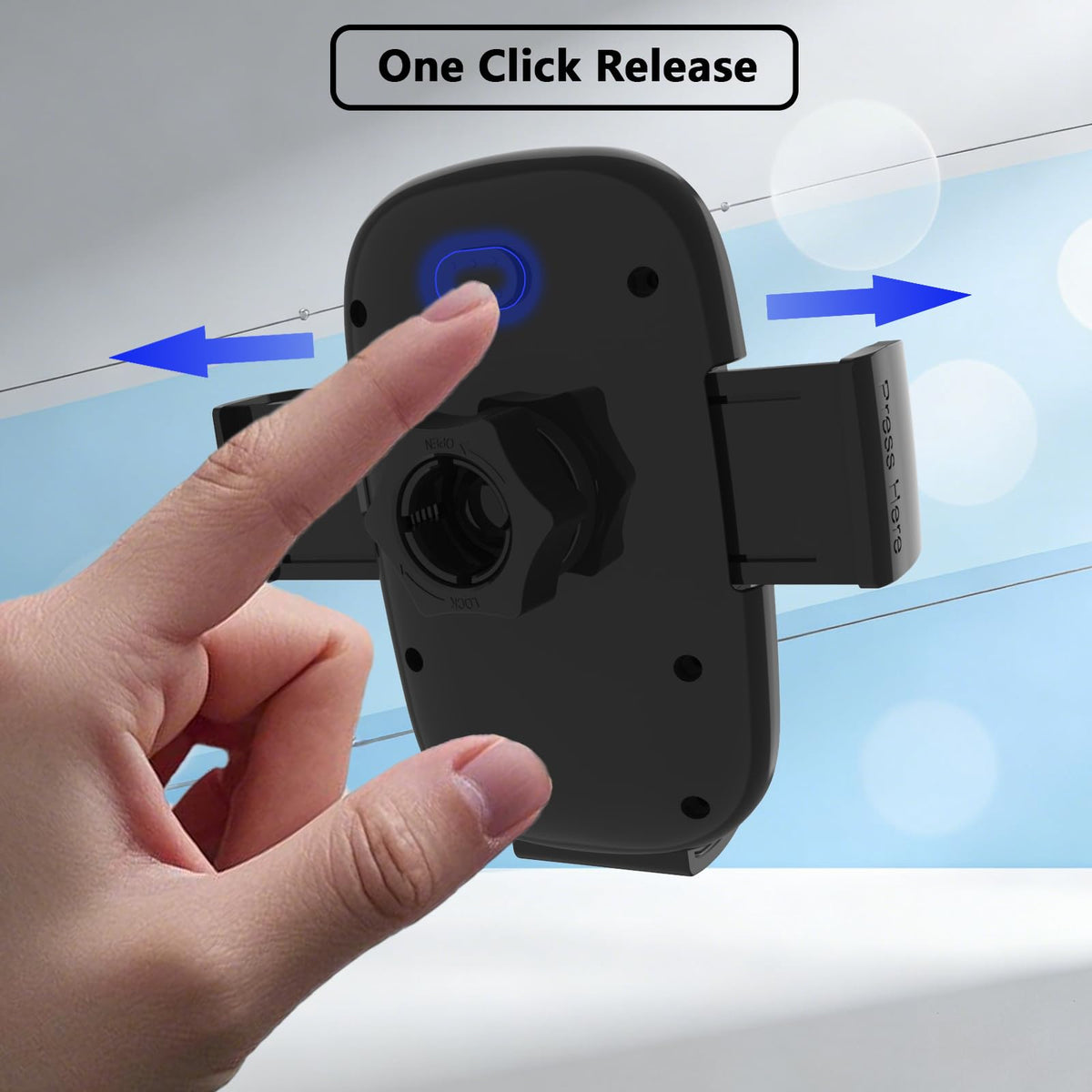 360° Car Phone Mount With Strong Suction Grip