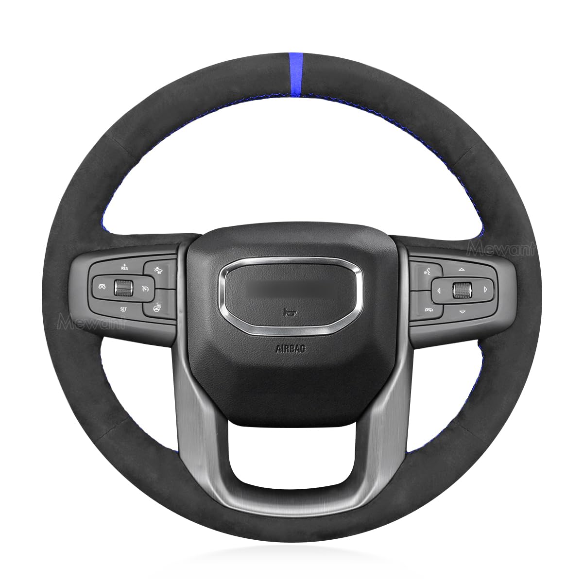 Custom Fit GMC Sierra Stitch-On Steering Wheel Cover