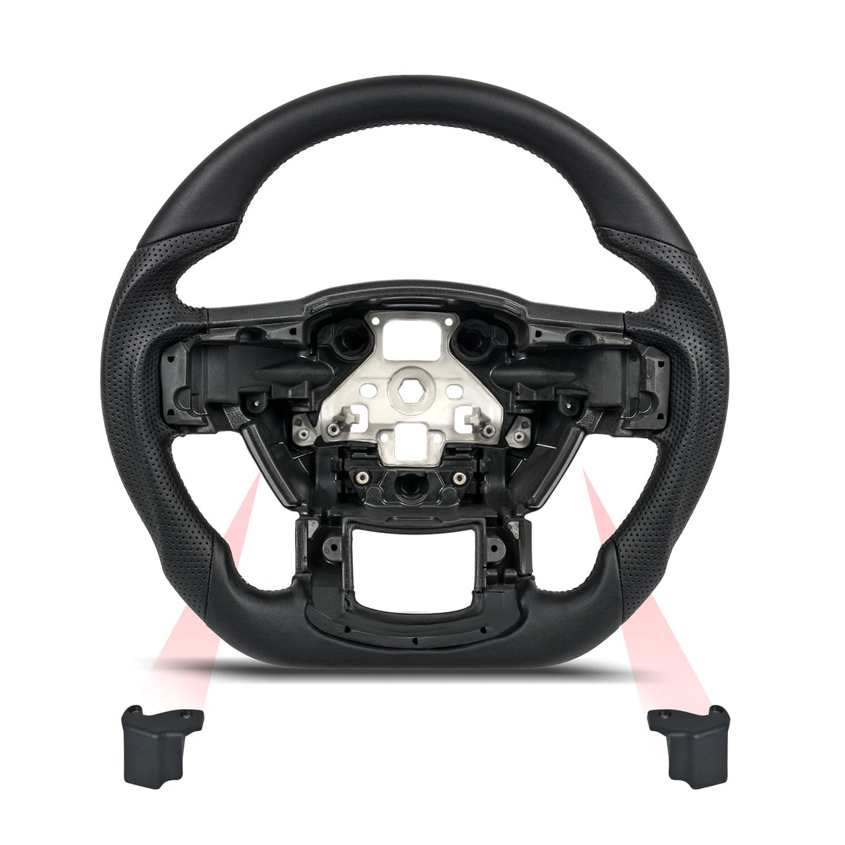 Carbon Fiber Steering Wheel for Ford F-150 2015-2020, Raptor 2017-2020, F-250 F-350 F-450 Super Duty 2017-2022, Expedition 18-21