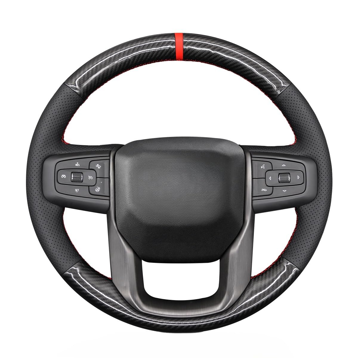 Custom Fit GMC Sierra Stitch-On Steering Wheel Cover