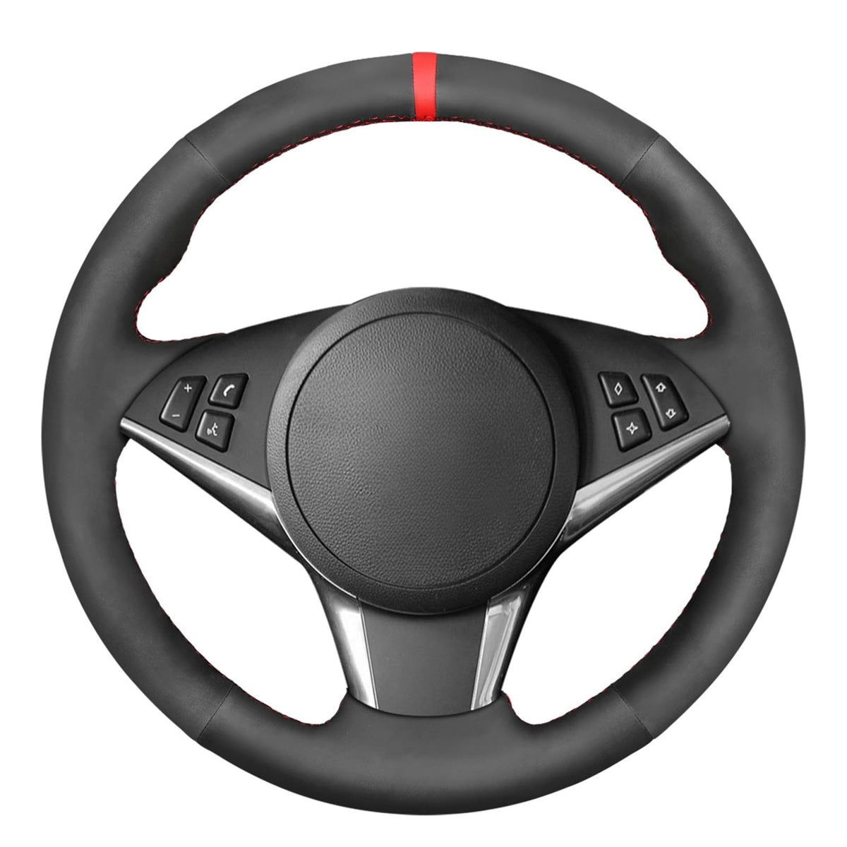 Custom Fit BMW M5 M6 Stitch-On Steering Wheel Cover