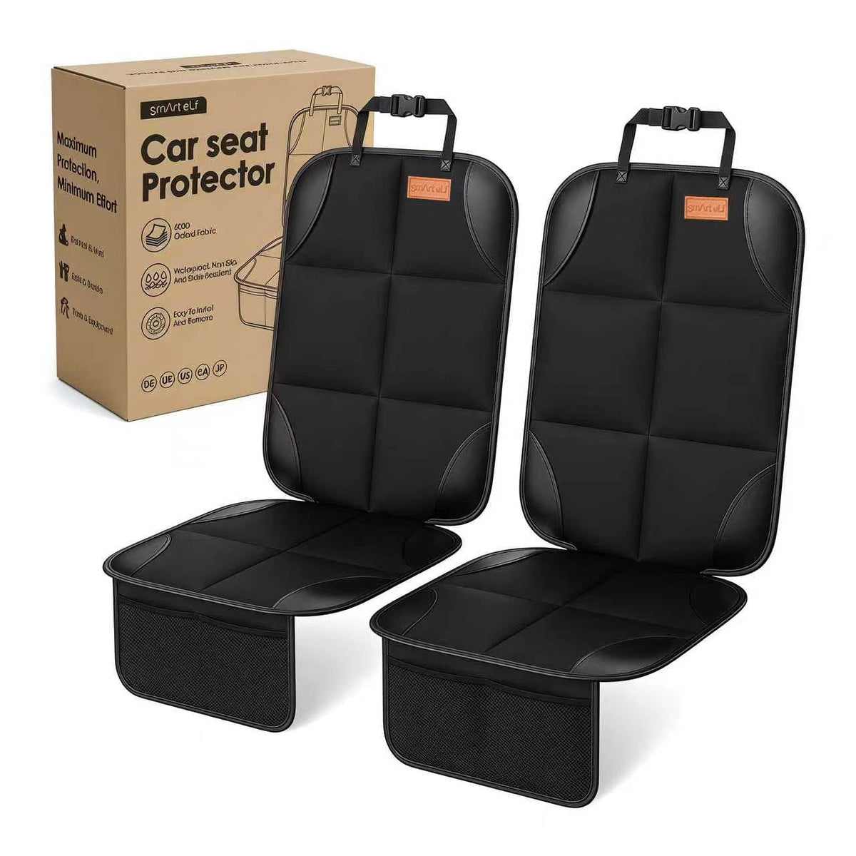 Padded Car Seat Protector With Non-Slip Backing