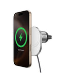 Magnetic Car Charger With 15W Wireless Charging