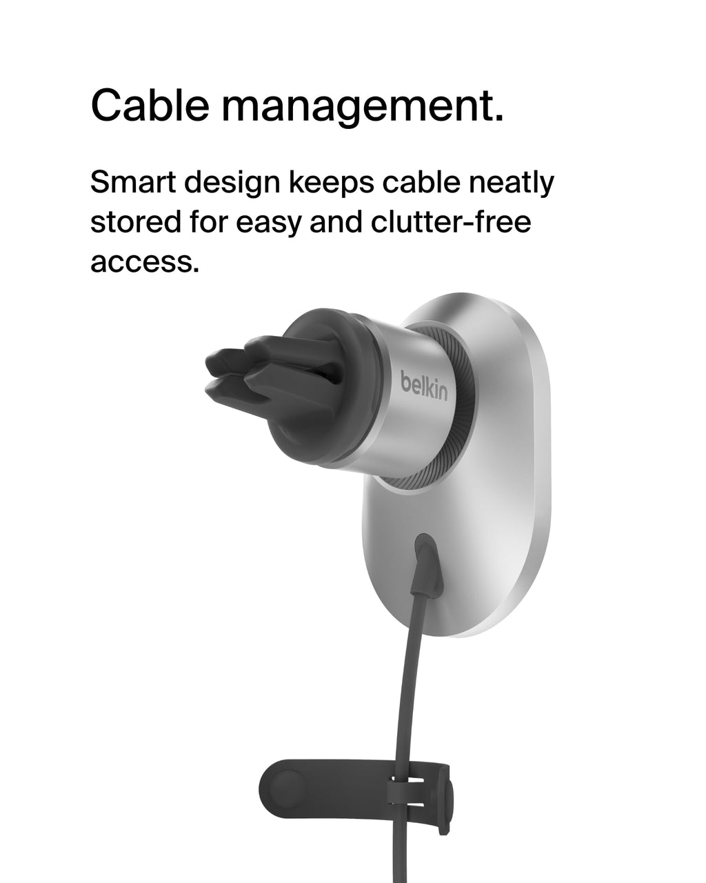 Magnetic Car Charger With 15W Wireless Charging