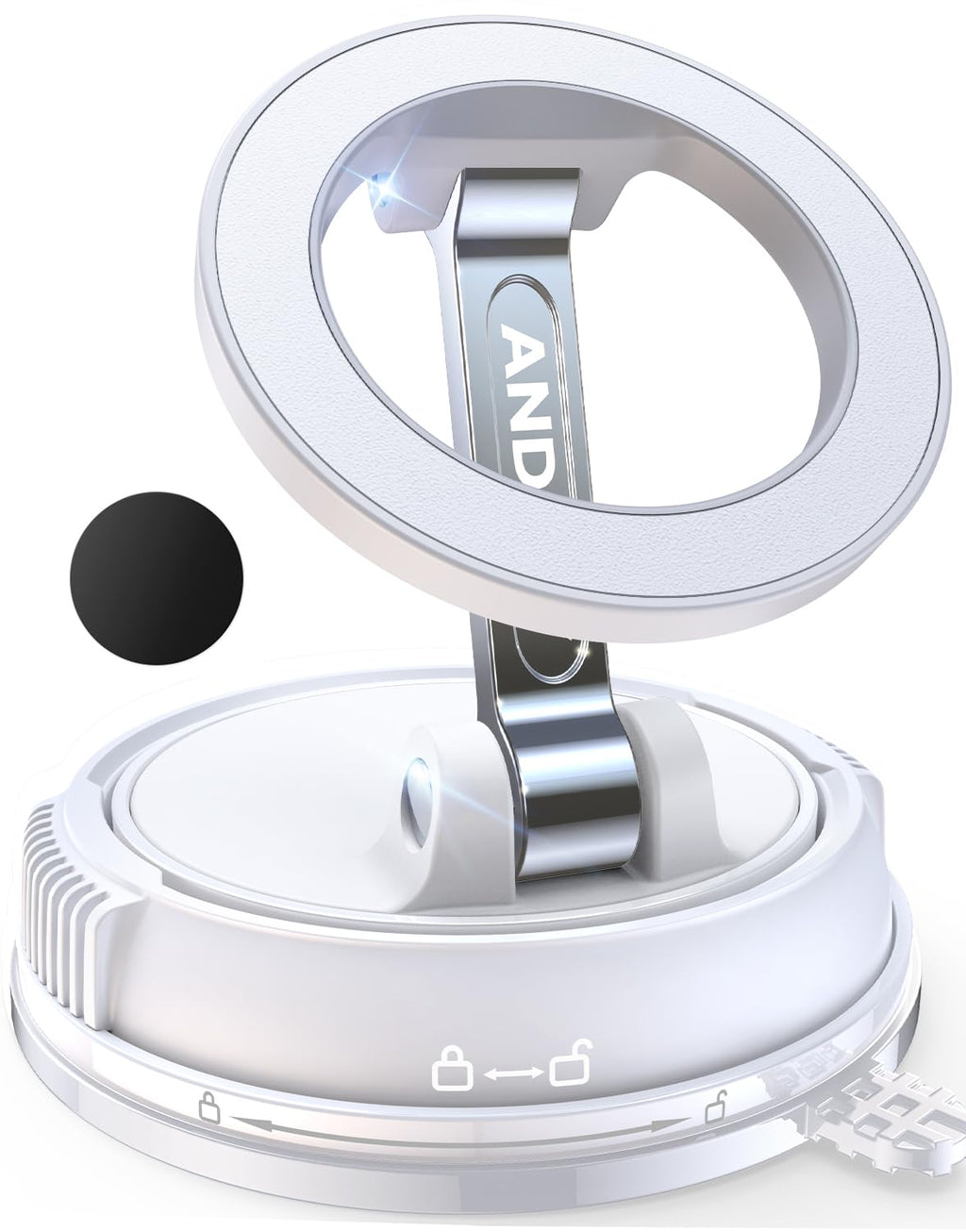 Magnetic Car Phone Mount With 78+LB Suction Grip