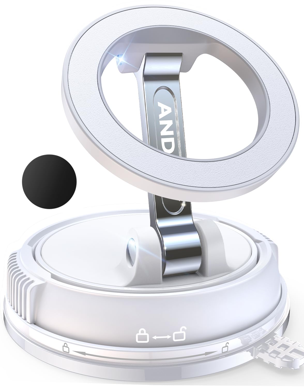 Magnetic Car Phone Mount With 78+LB Suction Grip