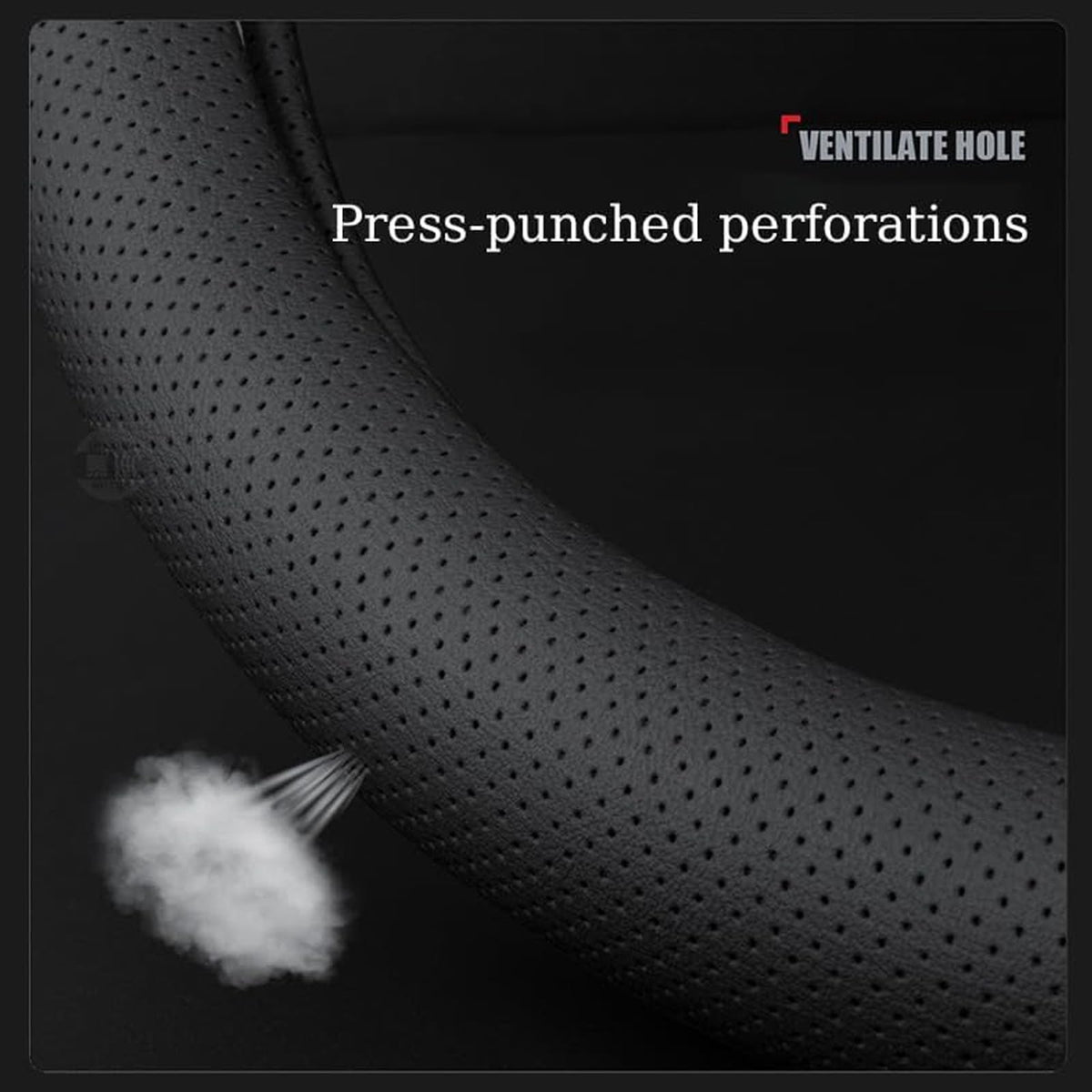 Breathable MG ZS Steering Wheel Cover With Anti-Slip Grip