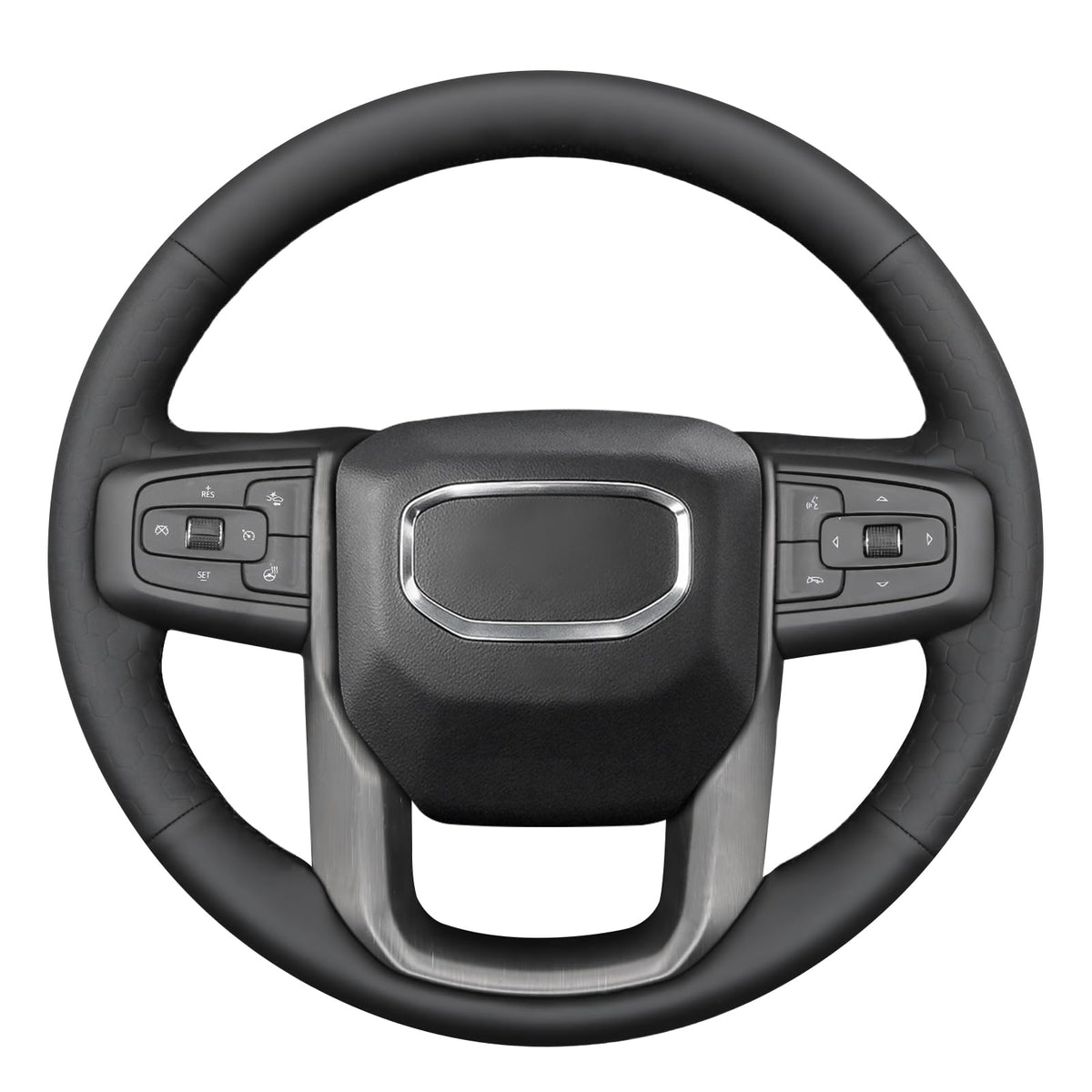Custom Fit GMC Sierra Stitch-On Steering Wheel Cover