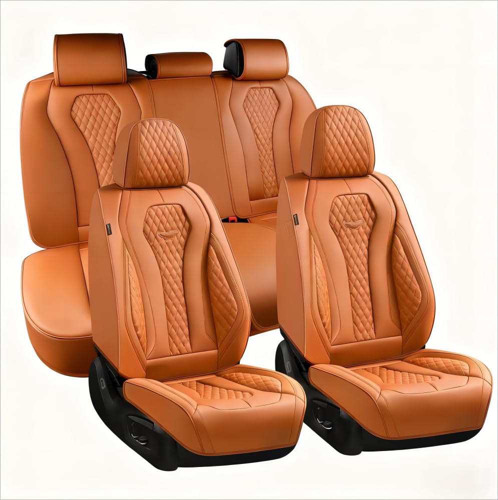 Leather Car Seat Cover Set With Universal Fit