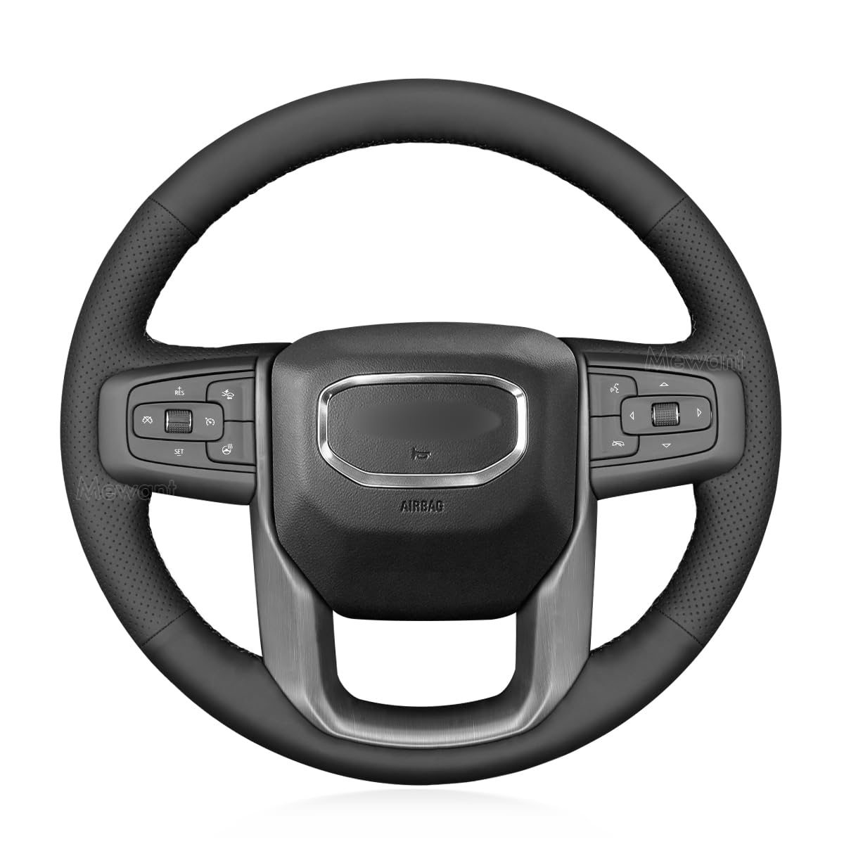 Custom Fit GMC Sierra Stitch-On Steering Wheel Cover
