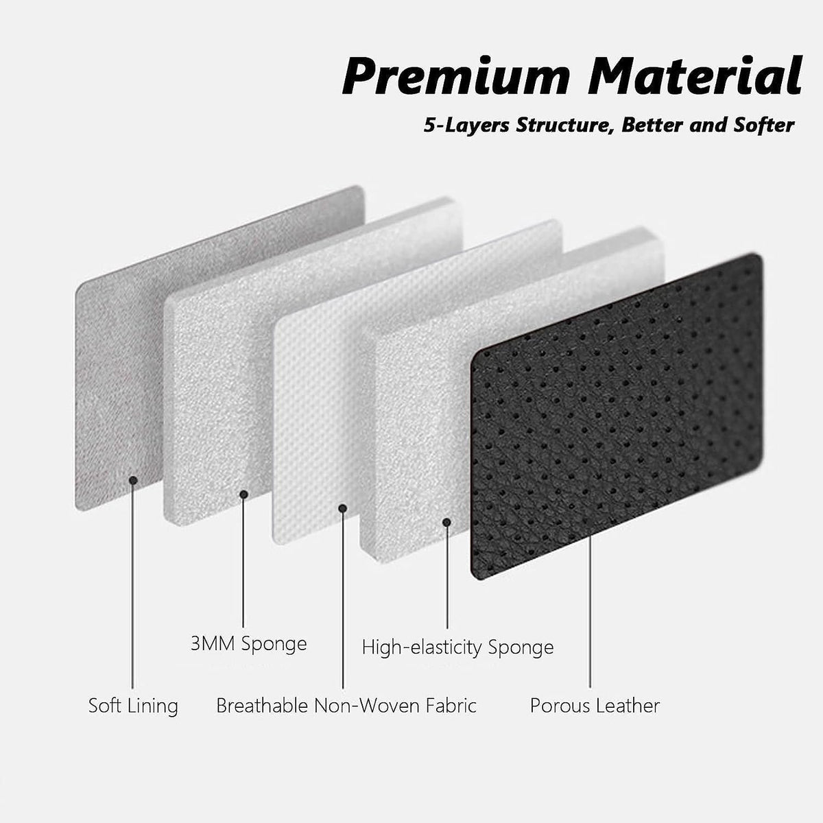 Leather Car Seat Cover Set With Universal Fit