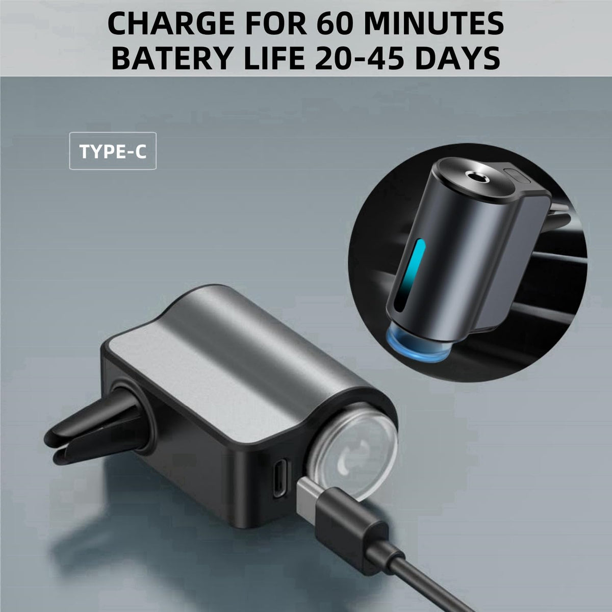 Smart Car Scent Diffuser With Three Mist Modes