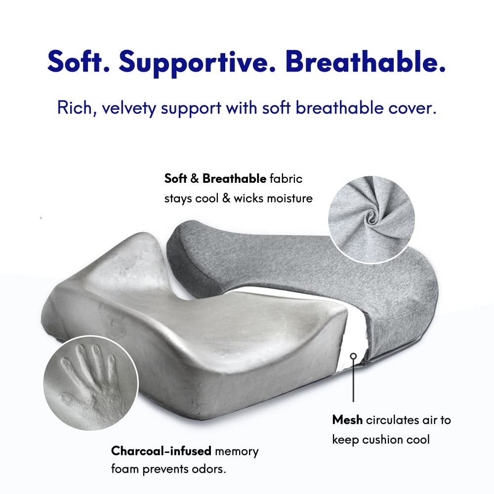Pressure Relief Seat Cushion With Sculpted Support