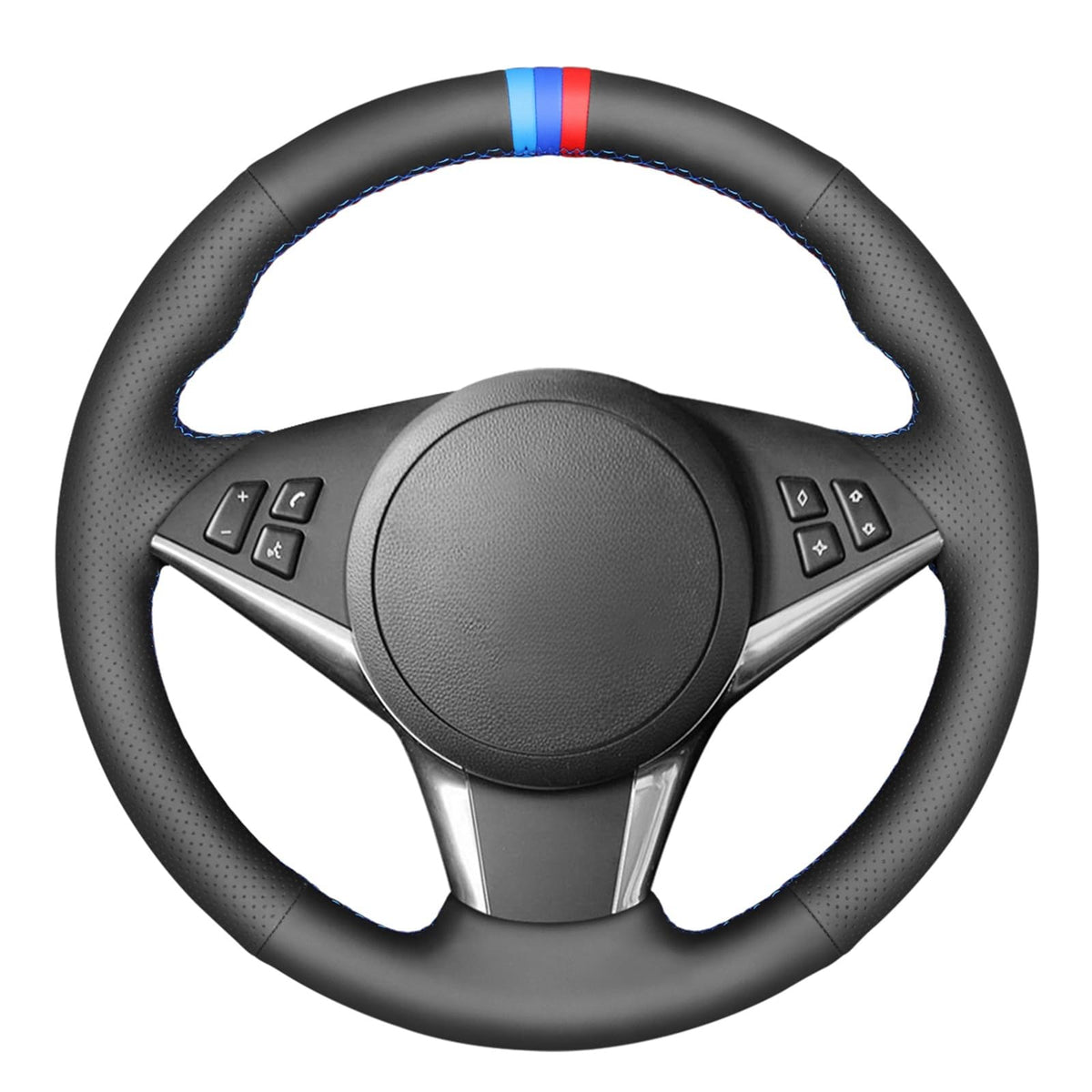 Custom Fit BMW M5 M6 Stitch-On Steering Wheel Cover