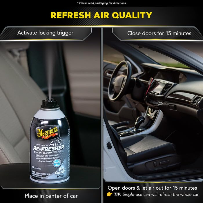 Meguiar's Whole Car Air Refresher Odor Eliminator Mist, 2 Oz