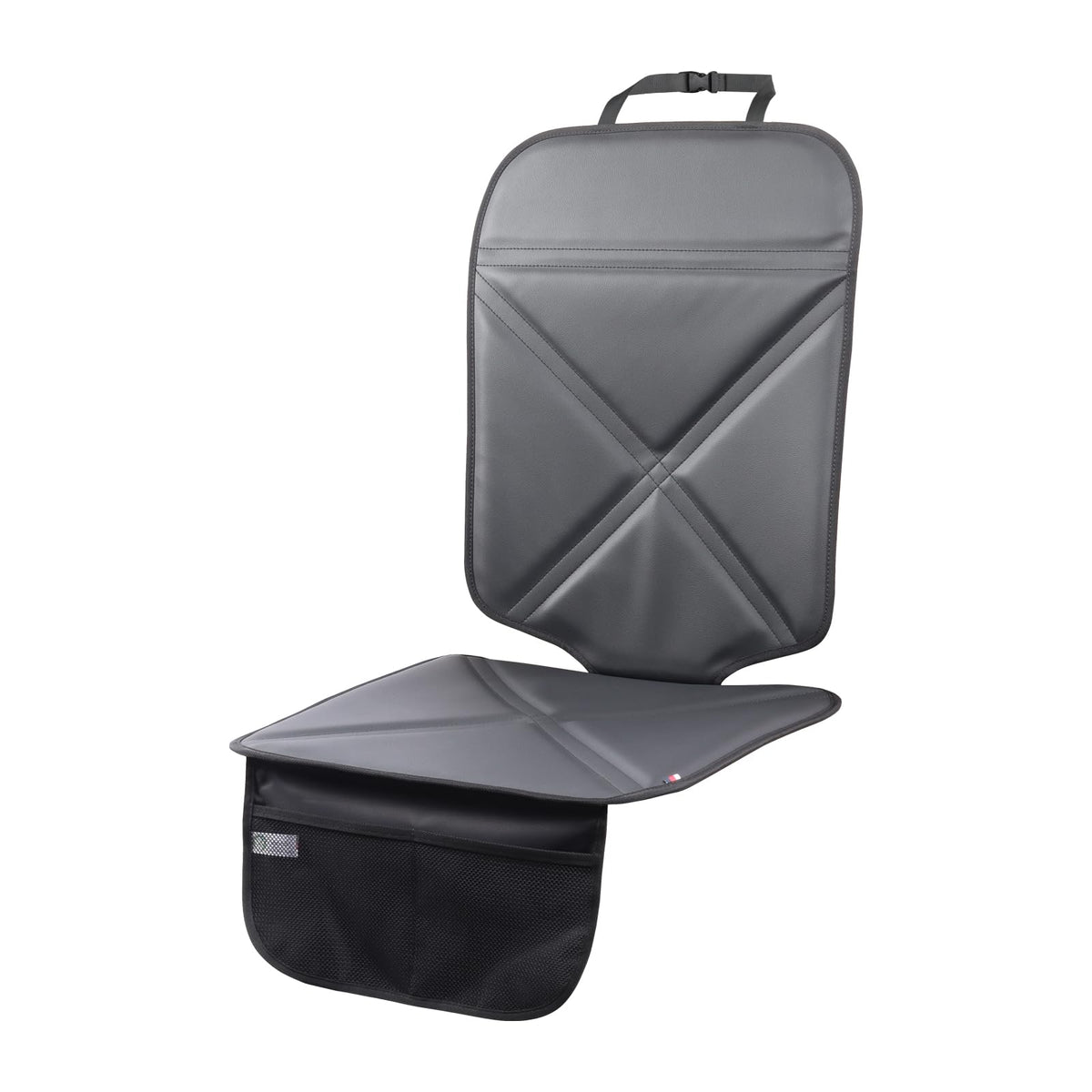 Leather Car Seat Protector With Padded Kick Mat