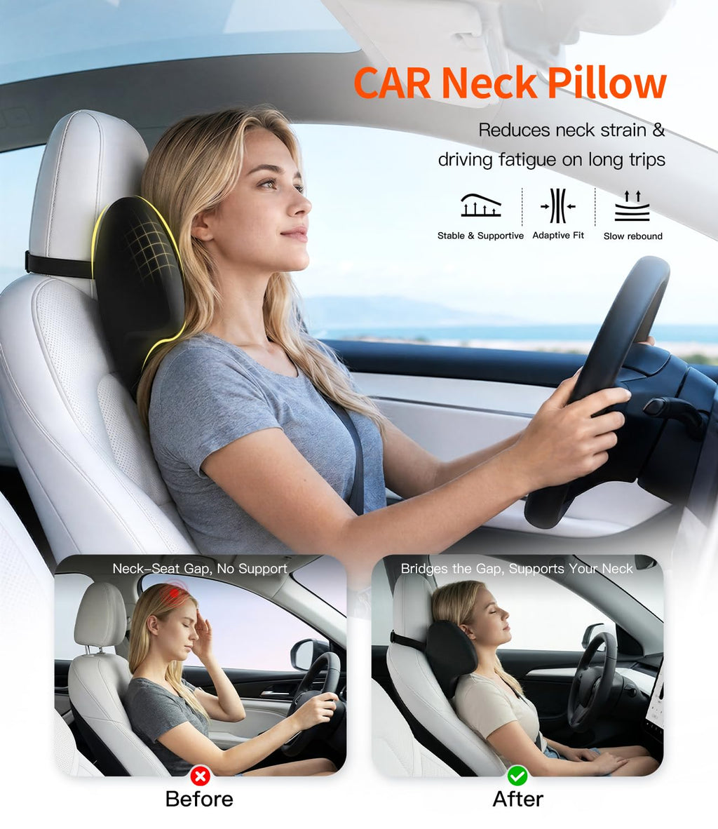 Prowizm Car Headrest Pillow for Driver: Car Neck Pillow