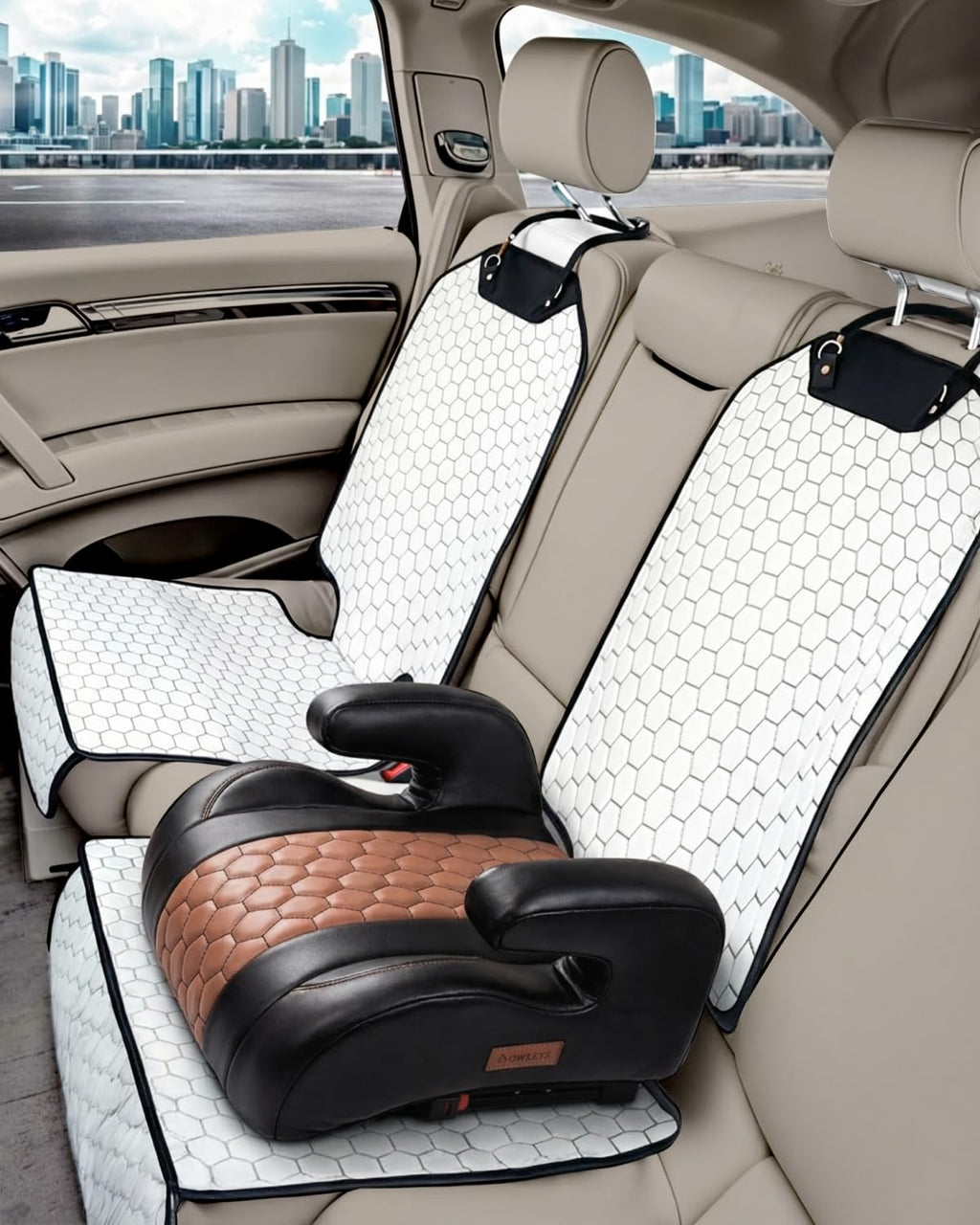 Waterproof Seat Back Organizer & Seat Protector Set