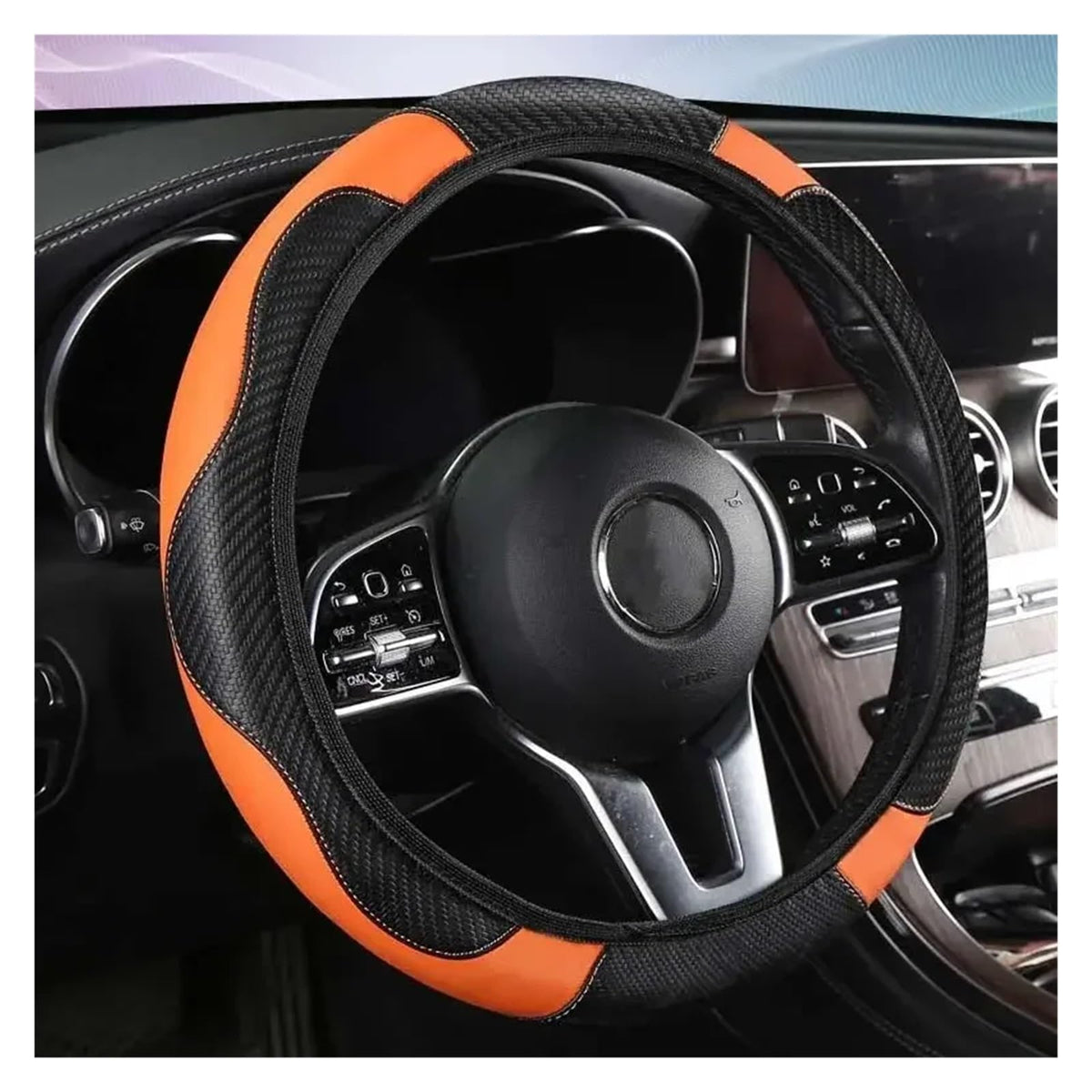 All-Season Steering Wheel Cover With Ringless Fit
