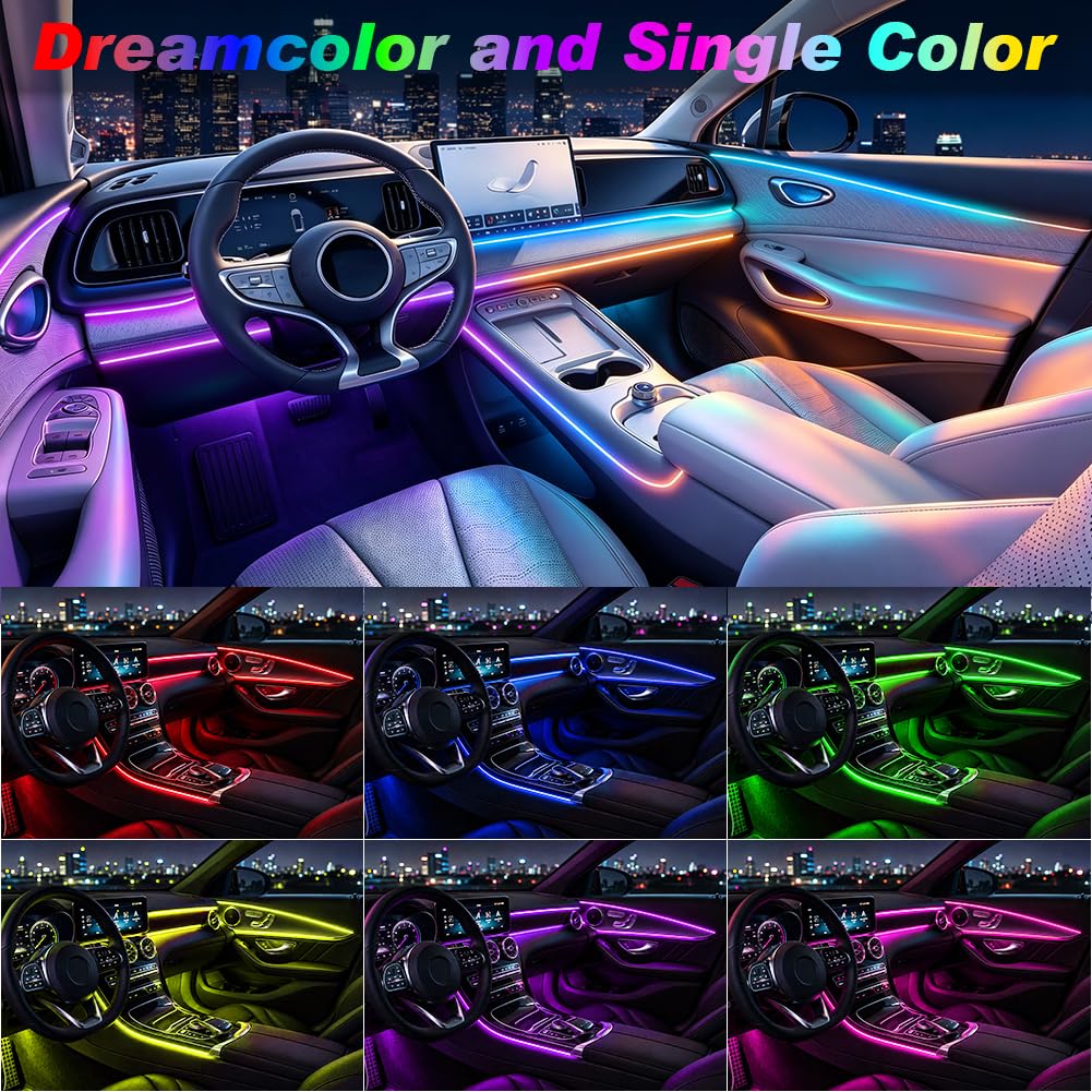 Premium Acrylic Car Ambient Lights With Remote