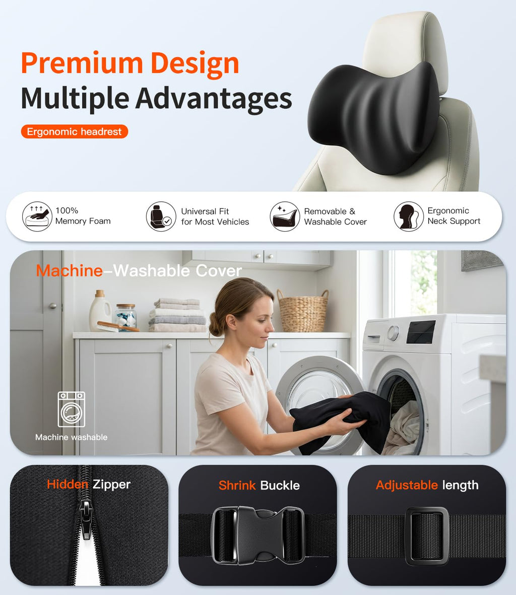 Prowizm Car Headrest Pillow for Driver: Car Neck Pillow