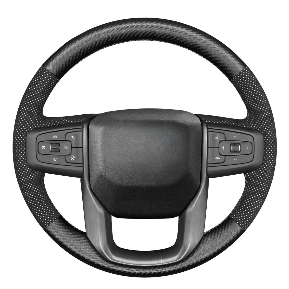 Custom Fit GMC Sierra Stitch-On Steering Wheel Cover