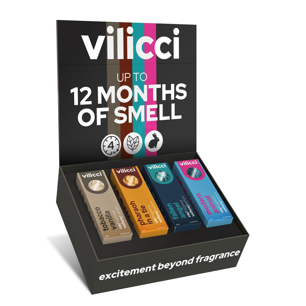 Vilicci Car Air Freshener | Luxurious Auto Perfume | Premium Hanging Air Freshener | Long Lasting Fragrance for Auto and Home | 1 Bottle of Car Scent