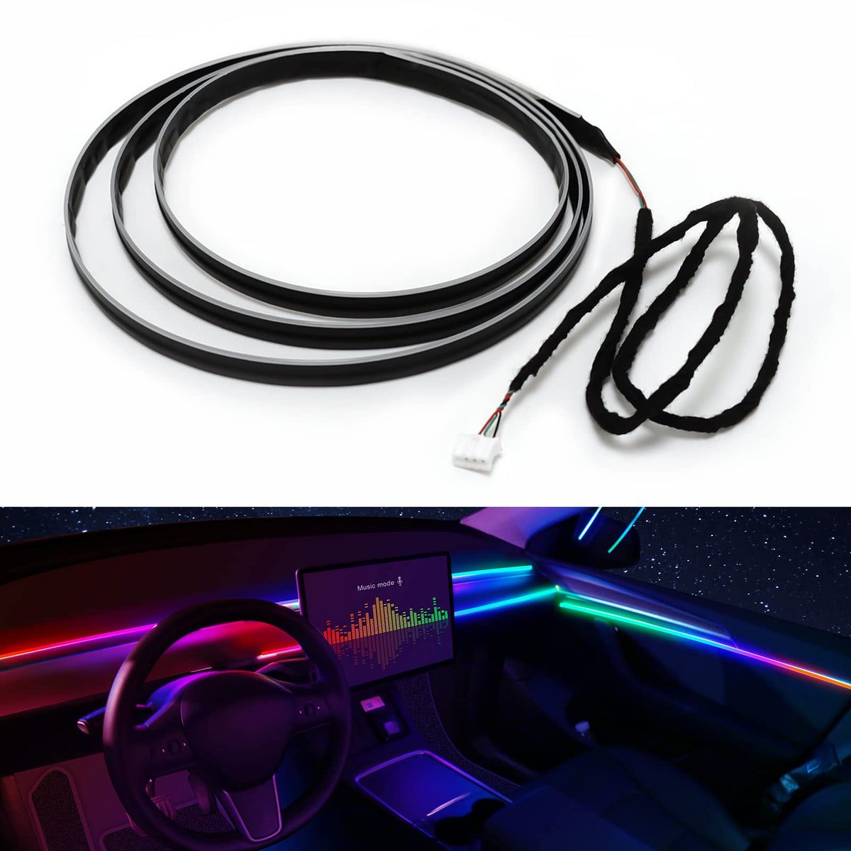 Dreamcolor Car Ambient Light Kit With Music Sync