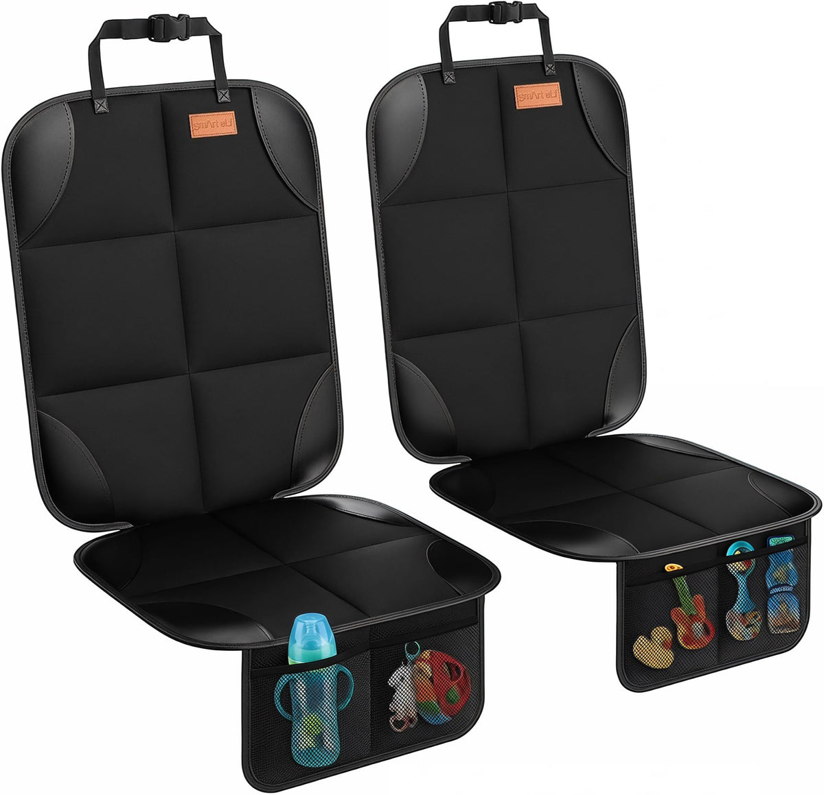 SMART ELF Car Seat Protector, Thickest Padding and Non-Slip Backing