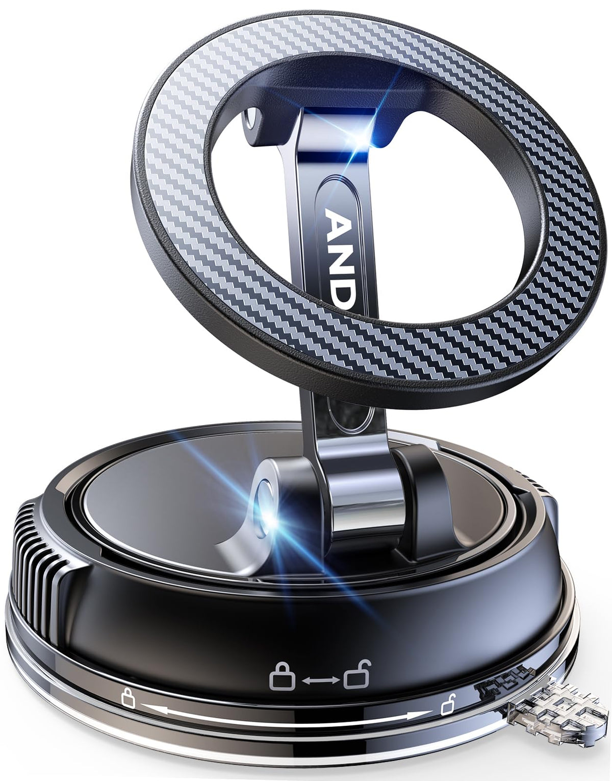 Magnetic Car Phone Mount With 78+LB Suction Grip