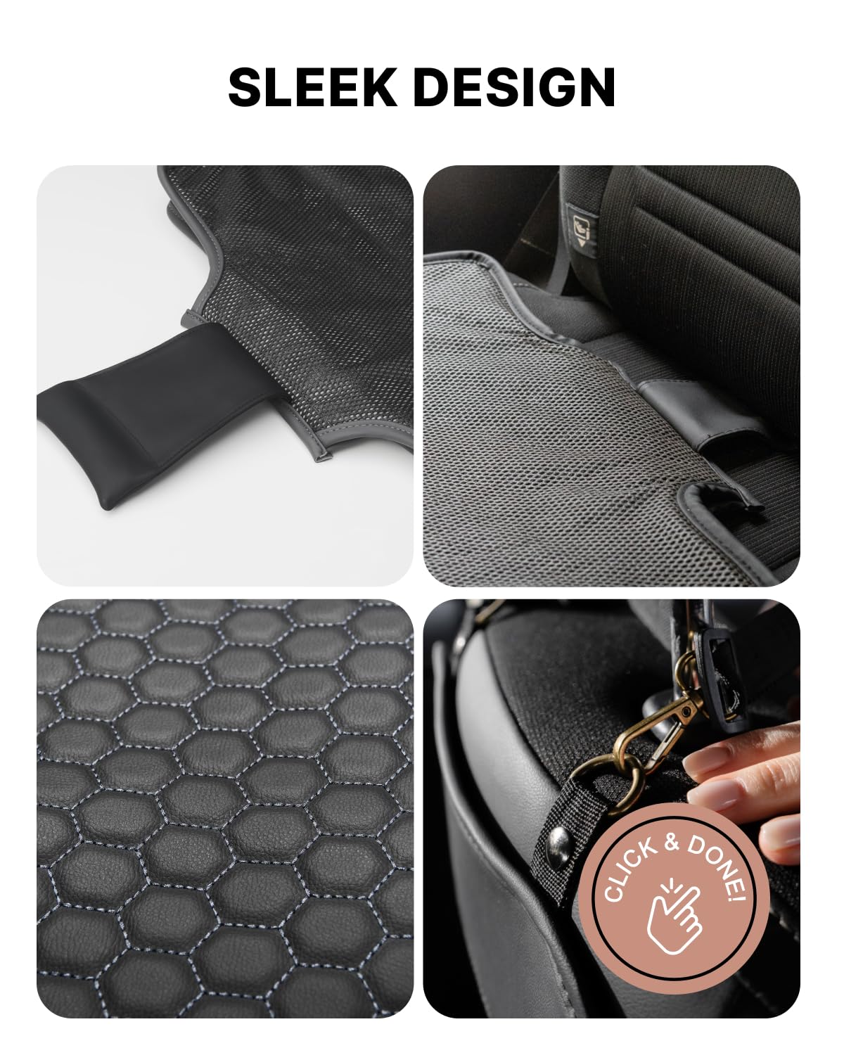 Waterproof Seat Back Organizer & Seat Protector Set