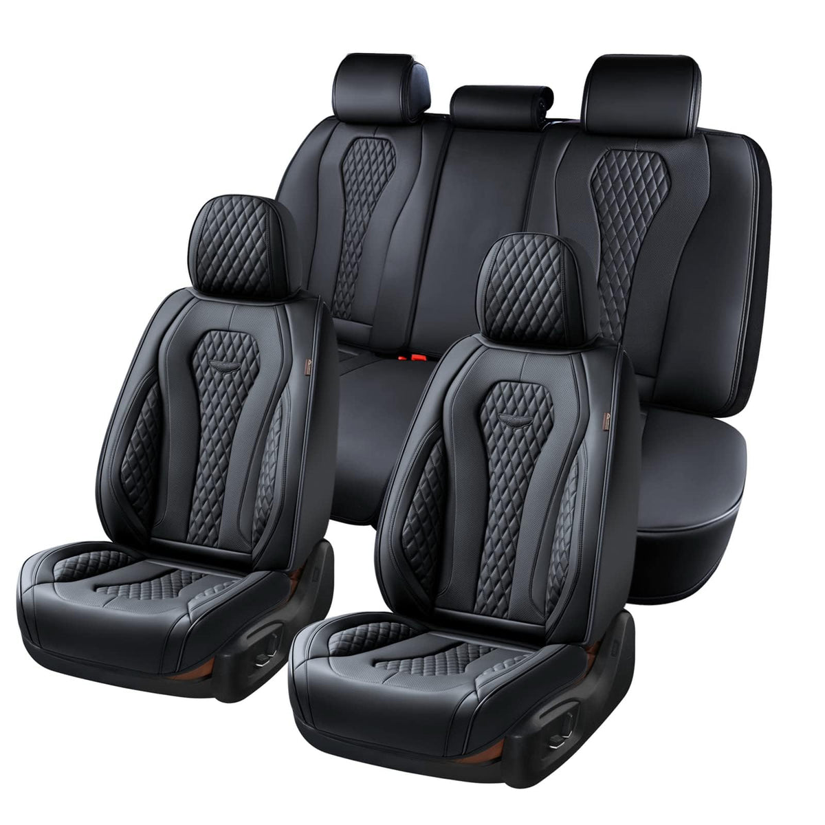 Leather Car Seat Cover Set With Universal Fit