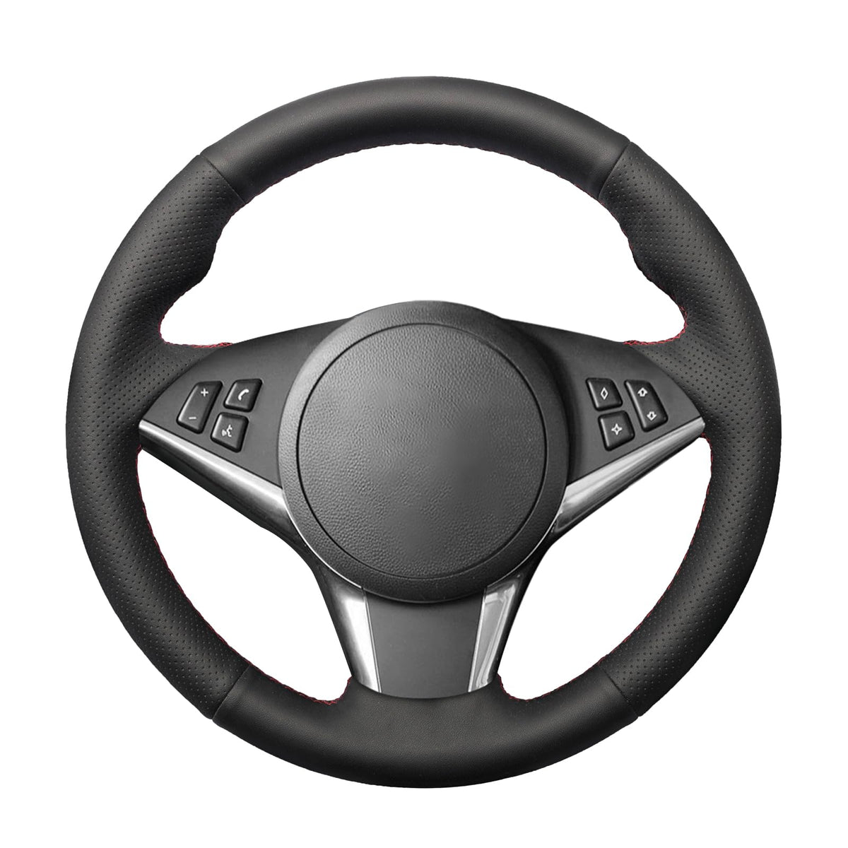 Custom Fit BMW M5 M6 Stitch-On Steering Wheel Cover