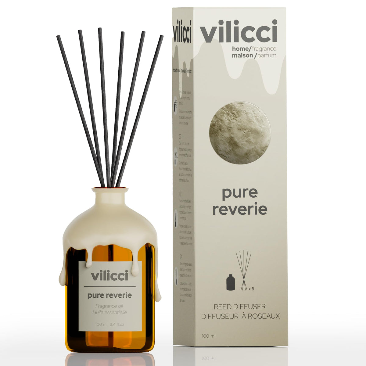 Vilicci Car Air Freshener | Luxurious Auto Perfume | Premium Hanging Air Freshener | Long Lasting Fragrance for Auto and Home | 1 Bottle of Car Scent